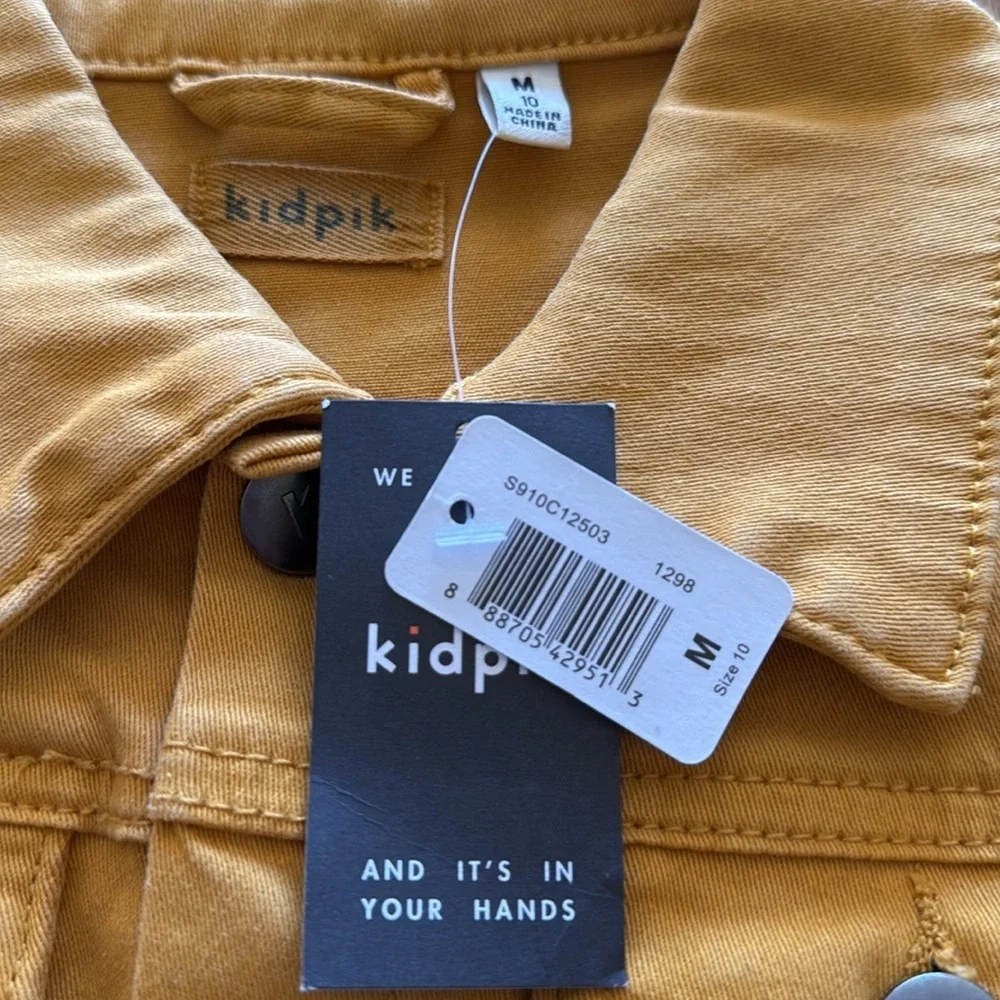 KIDPIK COLORED DENIM JACKET SIZE 10 GIRLS - Picture 6 of 7